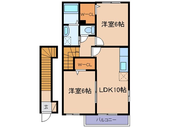 ルミネ長田Aの物件間取画像